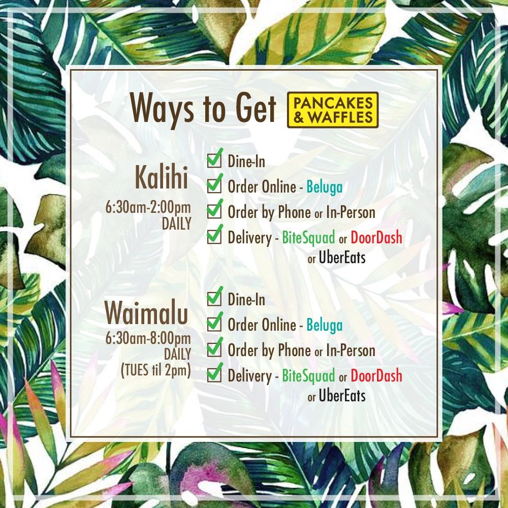 Pancakes and Waffles Hawaii